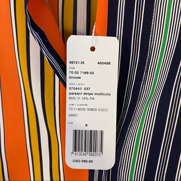 Parasol Stripe Bell Sleeve Shirt
AKRIS PUNTO US 6 - Picture 3 of 6